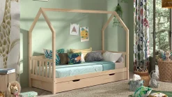 Bed Cabane met hekje en slaaplade