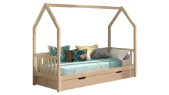 Bed Cabane met hekje en slaaplade