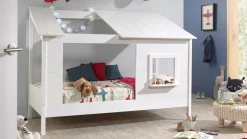 Bed HuisBed inclusief voorpaneel en half dak