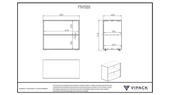 Boekenkast voor halfhoogslaper Pino/Scott