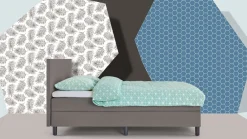 Box Lowen Pro vlak met gestoffeerd matras