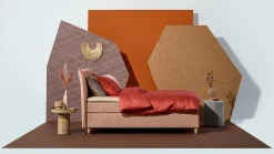 Boxspring Edge vlak met gestoffeerd matras