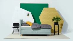 Boxspring Grid verstelbaar met gestoffeerd matras