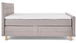 Boxspring Grid verstelbaar met gestoffeerd matras en voetbord