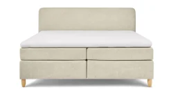 Boxspring Round vlak met gestoffeerd matras