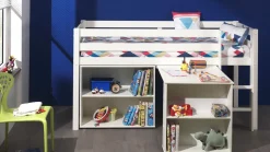 Halfhoogslaper Pino met Bureau en boekenkast