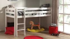 Halfhoogslaper Pino met commode met 4 laden en boekenkast