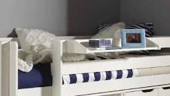 Halfhoogslaper Pino met commode met 4 laden en boekenkast