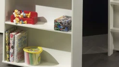 Halfhoogslaper Pino met commode met 2 deuren en boekenkast