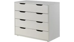 Halfhoogslaper Pino met commode 4 laden, commode 2 deuren, hangtablet en bureau