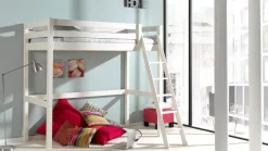 Hoogslaper Pino mezzanine met boekenkast