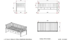 Kajuitbed Fritz met laden