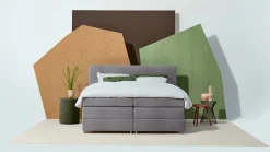 Opbergboxspring Square met gestoffeerd matras