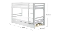 Stapelbed Demie met onderschuifbed